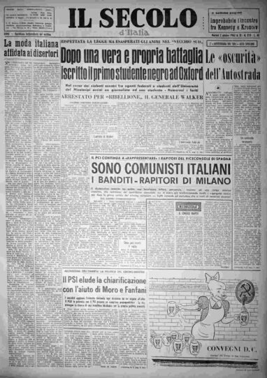martedì 2 ottobre 1962