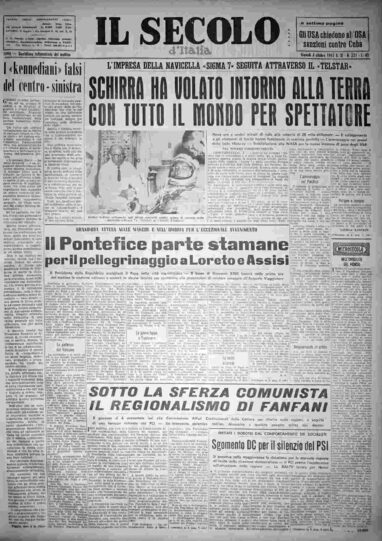 giovedì 4 ottobre 1962