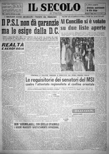 mercoledì 17 ottobre 1962