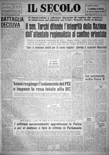 giovedì 18 ottobre 1962