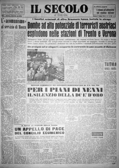 domenica 21 ottobre 1962
