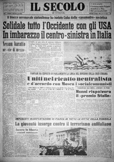 mercoledì 24 ottobre 1962