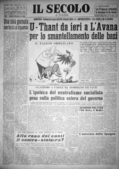mercoledì 31 ottobre 1962