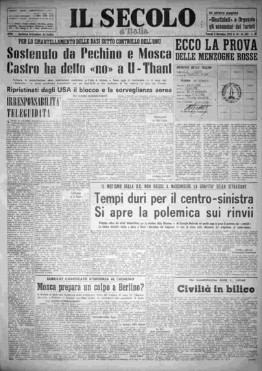 venerdì 2 novembre 1962