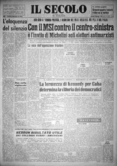 giovedì 8 novembre 1962