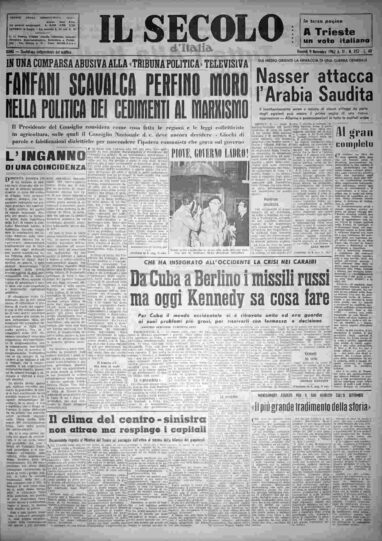 venerdì 9 novembre 1962
