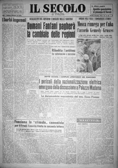 giovedì 15 novembre 1962