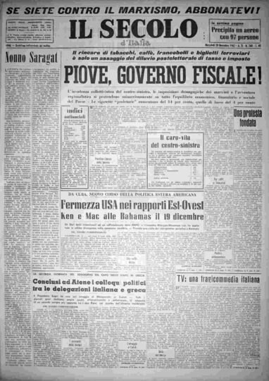 mercoledì 28 novembre 1962