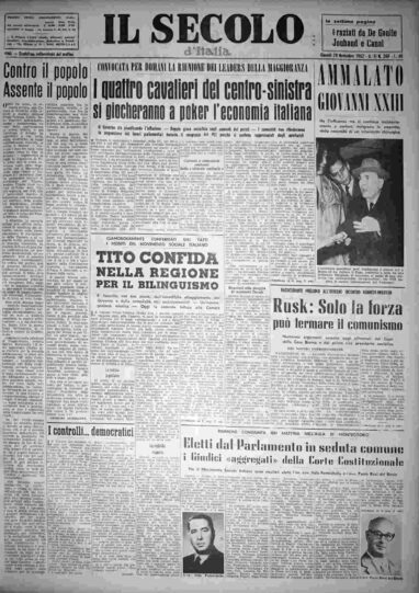 giovedì 29 novembre 1962