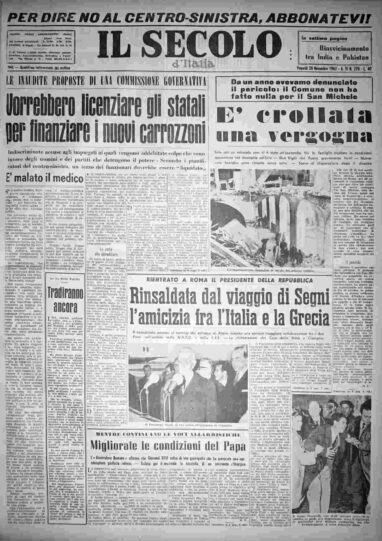 venerdì 30 novembre 1962