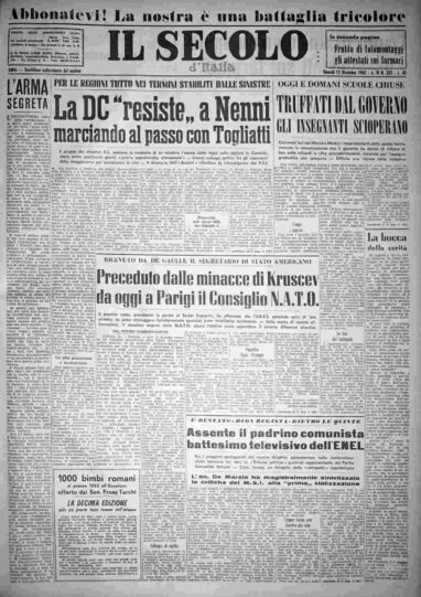 giovedì 13 dicembre 1962