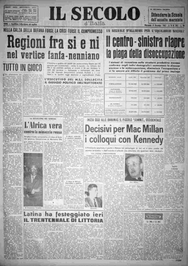 mercoledì 19 dicembre 1962