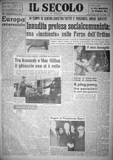 venerdì 21 dicembre 1962