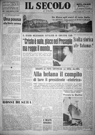 domenica 23 dicembre 1962