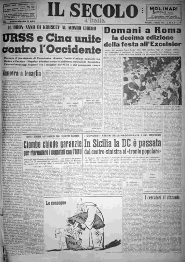 mercoledì 2 gennaio 1963