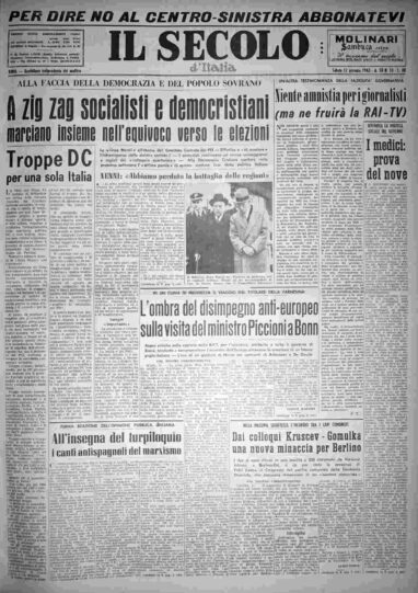 sabato 12 gennaio 1963
