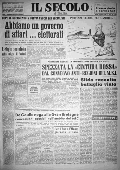 martedì 15 gennaio 1963