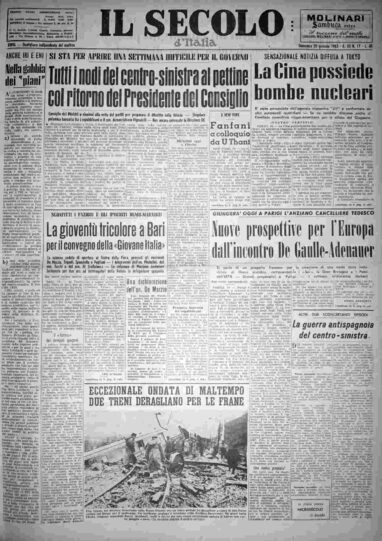 domenica 20 gennaio 1963