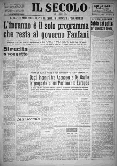 giovedì 24 gennaio 1963