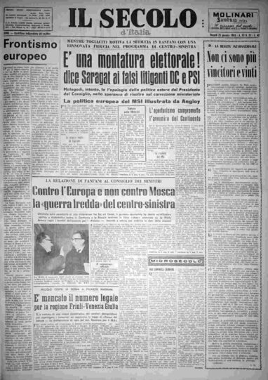 venerdì 25 gennaio 1963