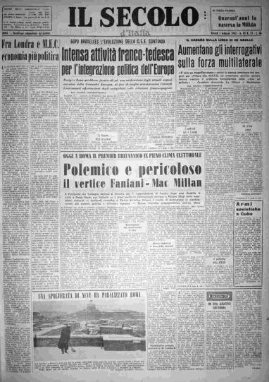 venerdì 1 febbraio 1963