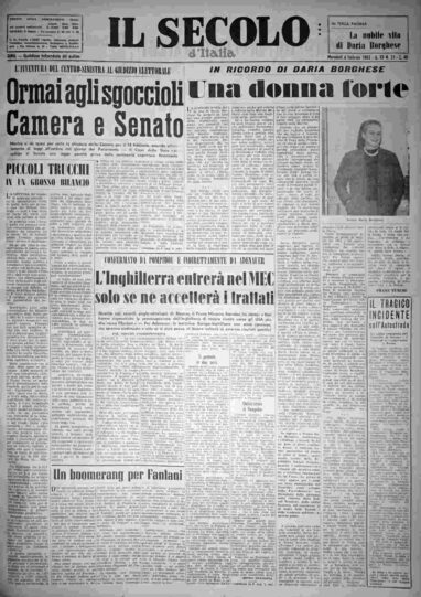 mercoledì 6 febbraio 1963