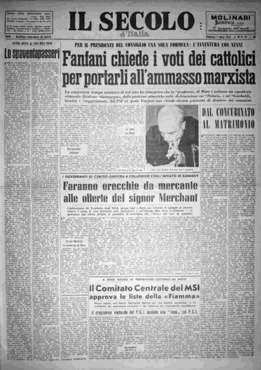 domenica 3 marzo 1963