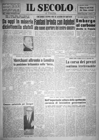mercoledì 13 marzo 1963