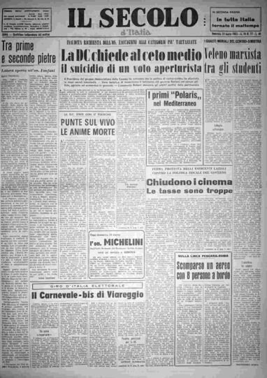 domenica 31 marzo 1963