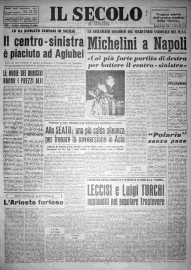 martedì 9 aprile 1963