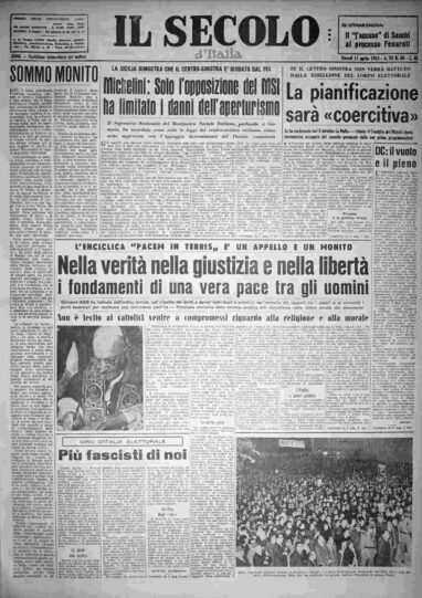 giovedì 11 aprile 1963