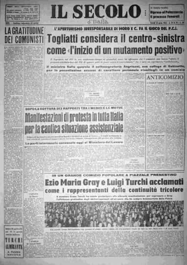 giovedì 18 aprile 1963