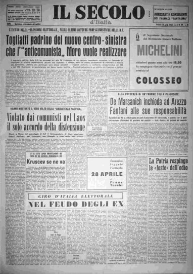 venerdì 26 aprile 1963