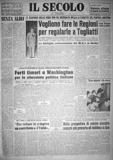 giovedì 9 maggio 1963