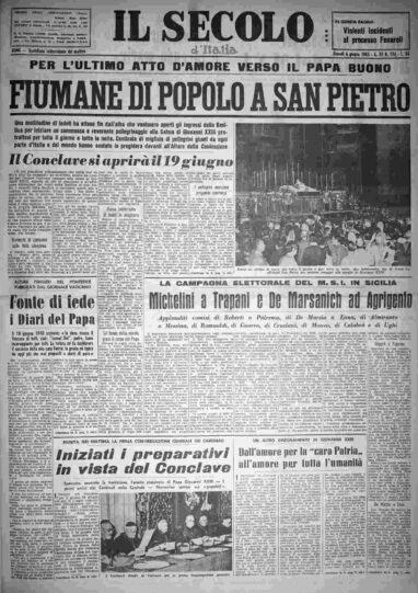 giovedì 6 giugno 1963