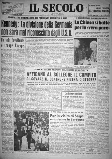 martedì 25 giugno 1963