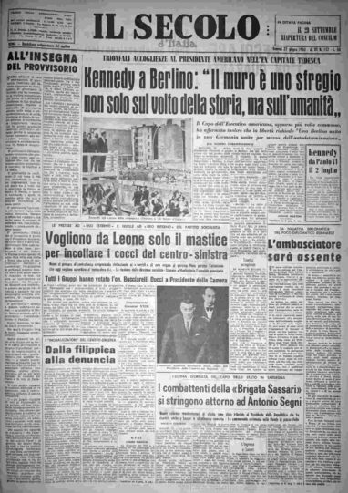giovedì 27 giugno 1963