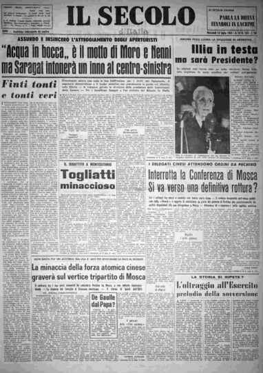 mercoledì 10 luglio 1963