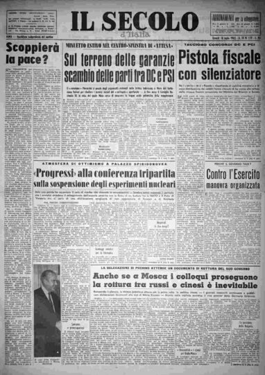 giovedì 18 luglio 1963