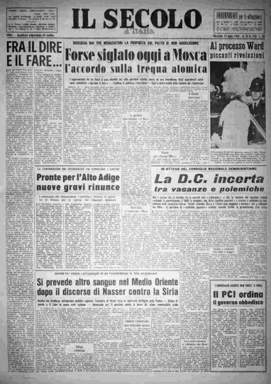 mercoledì 24 luglio 1963