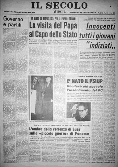 domenica 12 gennaio 1964