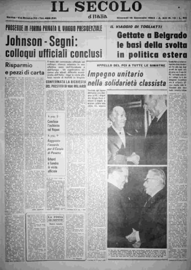 giovedì 16 gennaio 1964