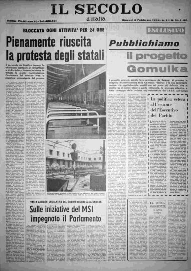 giovedì 6 febbraio 1964