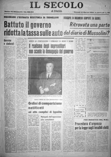 giovedì 12 marzo 1964