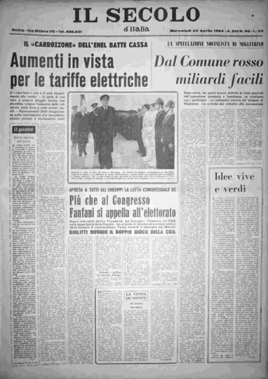 mercoledì 22 aprile 1964