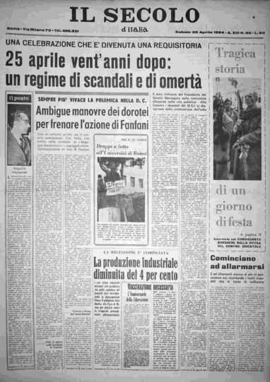 sabato 25 aprile 1964