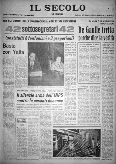 sabato 25 luglio 1964