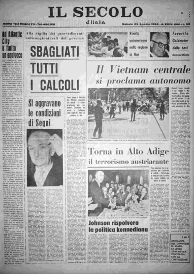 sabato 29 agosto 1964