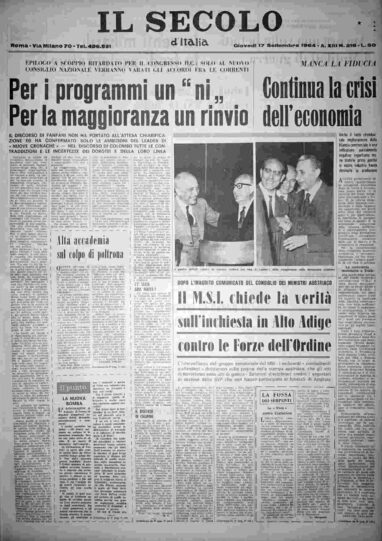 giovedì 17 settembre 1964