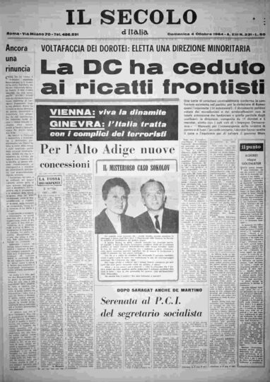 domenica 4 ottobre 1964